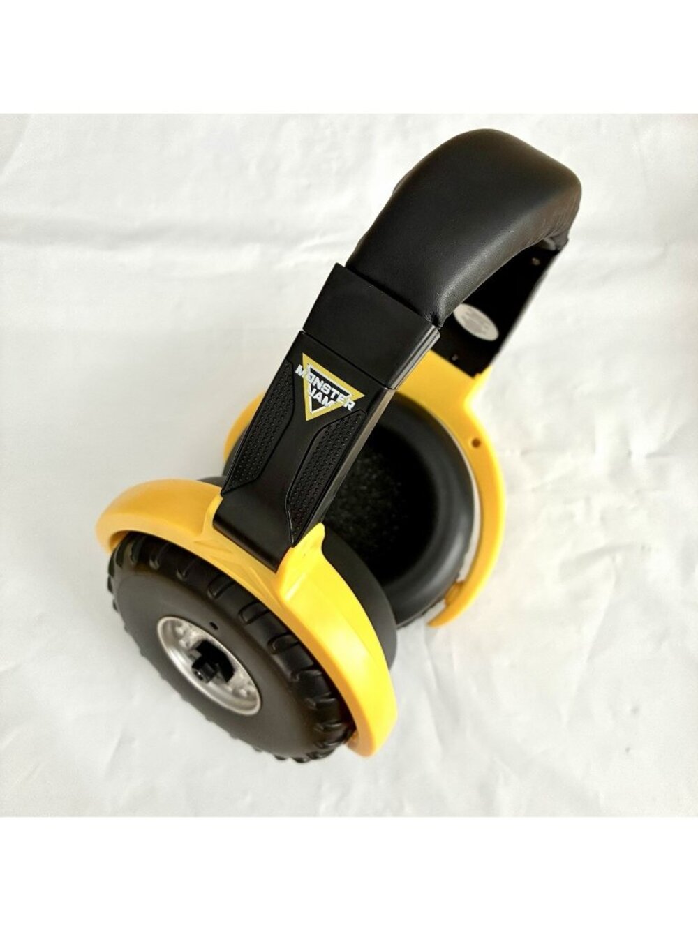 Monster Jam Truck Tire Kids Ear Muffs Headphones Yellow Child Hearing Protection